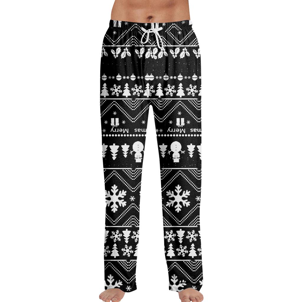 Anime Pajama Pants Sleepwear Casual Drawstring Elastic Waist Pants Comfy Straight Yoga Loose Trousers
