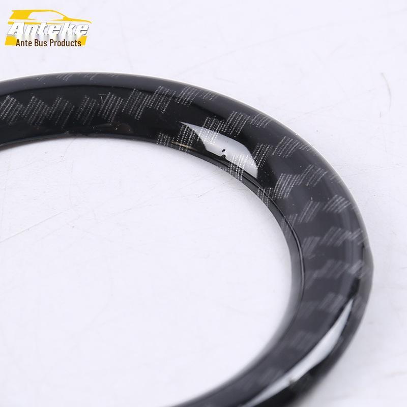 Fits 17 Grand Cherokee Models: Front Small Speaker Box Bright Ring & Center Console Dashboard Speaker Cover Patch