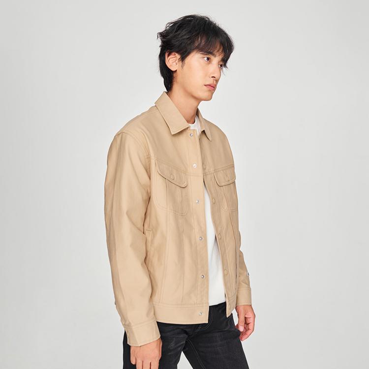 Lee Jackets Men's Khaki Lapel Moderate Other LMT007812101277A05978