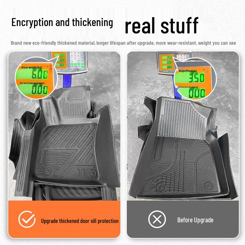 Volkswagen Teramont X Floor Mats, 17-24 Models, Fully Enclosed 7-Seater TPE