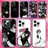 S-Shizuku M-Murasaki Anime Phone Case For iPhone 16,15,14,13,12,11,Pro,Max,Plus,X,XS,XR,SE,8,7,Mini,Soft Silicone Black Case