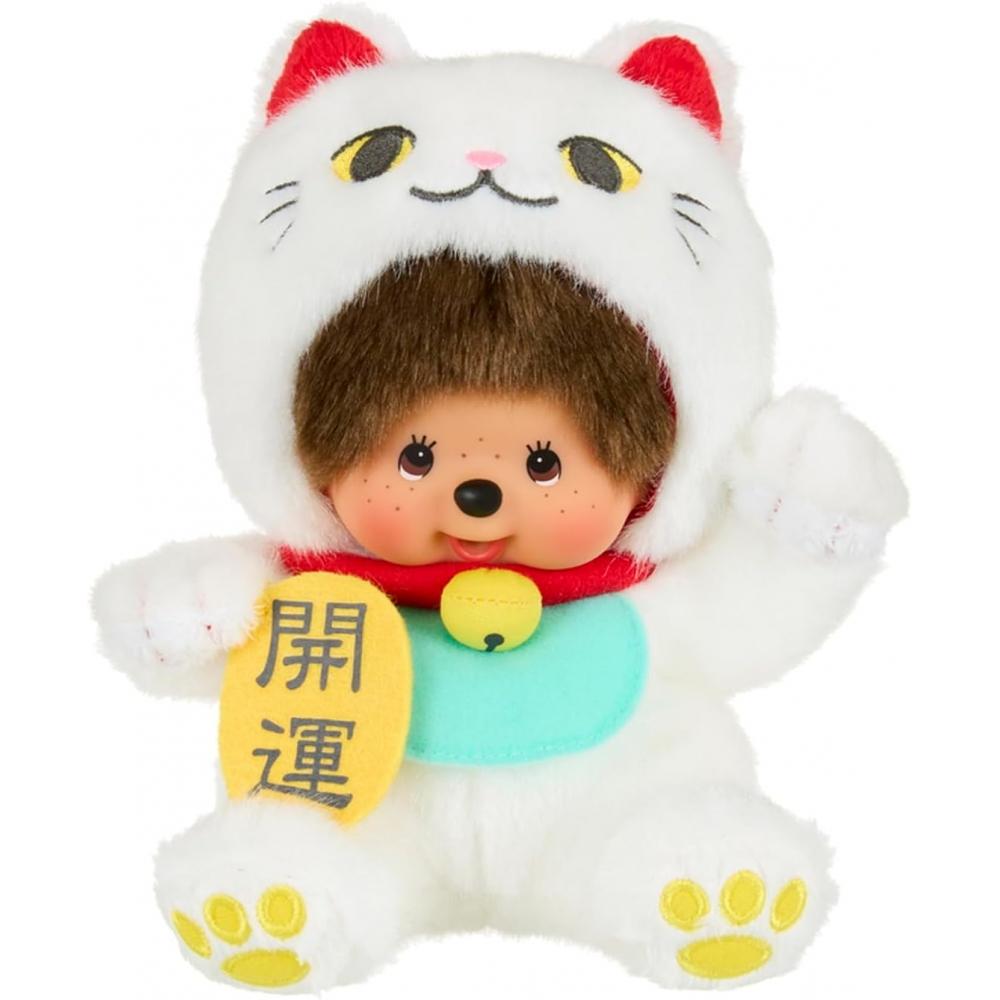 Sekiguchi  Sekiguchi  Monchichi Maneki Neko Monchichi PluSh Toy S White 205875 H18 X W18 X D11cm PluSh
