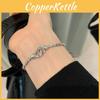 Sophisticated Ring Double Alloy Bracelet For Women Distinctive Style Accessories