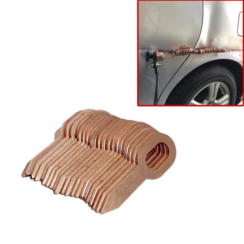 50pcs Auto Replaceable Accessories Universal Car Body Dent Puller Rings Straight Washer Tool Repair Spot Welding Consumables Set