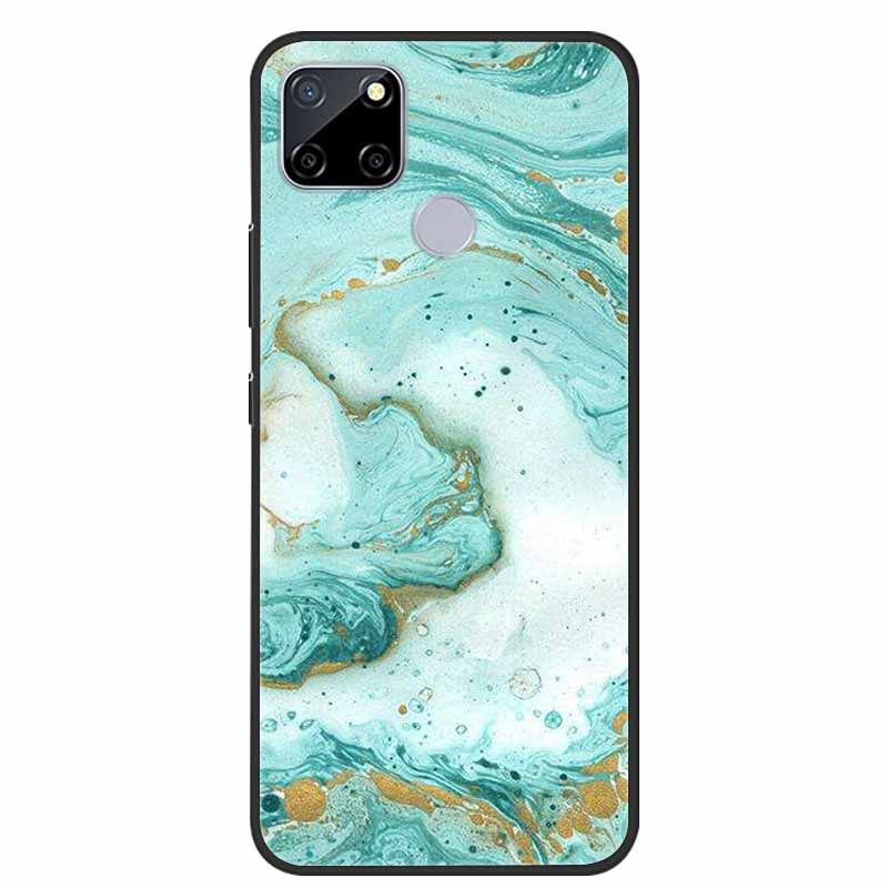 Für Realme C25 Hülle Marmor Silikon TPU Weiche Abdeckung Handyhülle Für OPPO Realme C25S C25 S Funda Stoßfest Coque RMX3191 Capa