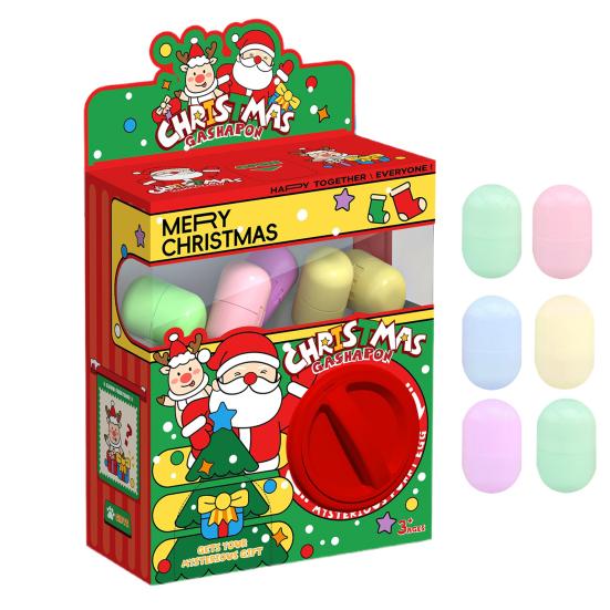 Mini Capsule Toy Machine Halloween Twist Knob Toy Machine for Surprise Eggs Cartoon Figurines Capsule Toys for Xmas Easter Parties