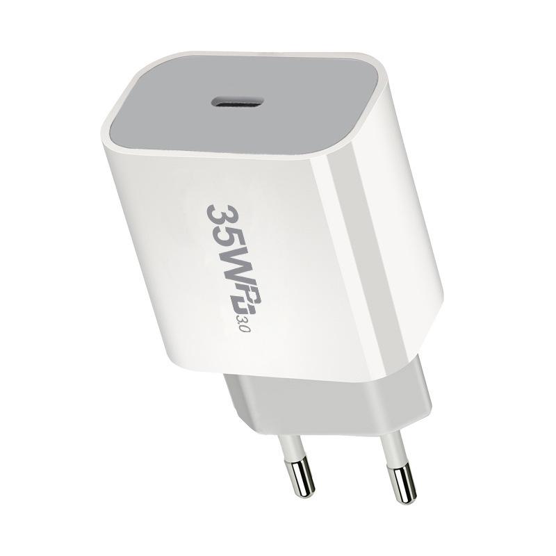 PD35W Universal Type-C Mobile Charger with AU, UK, and EU Compatibility