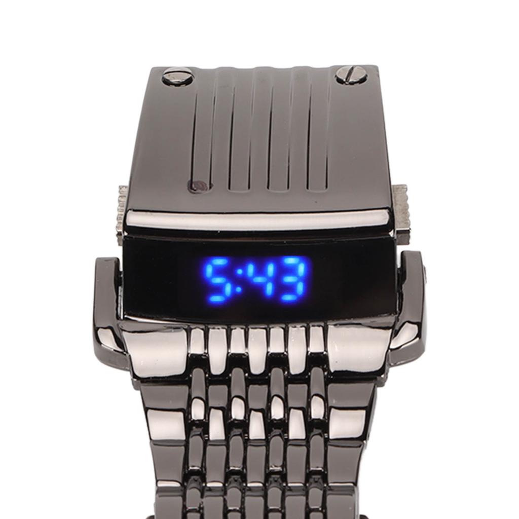 Alloy Watch LED Digital Display Quick Release Fashionable Men Watch for Daily Business