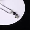 Personality temperament trendy jewelry necklace hip-hop necklace titanium steel sweater chain male astronaut couple necklace