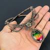 Bi-Color Tourmaline Necklace Jewelry, 999 Copper Wire Wrapped Gemstone Necklace Handmade Jewelry, For Memorial Day