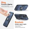 KEYSION Shockproof Armor Case for ZTE Axon 60 Silicone+PC Slide Camera Protection Ring Stand Phone Cover for ZTE Axon 60 Lite