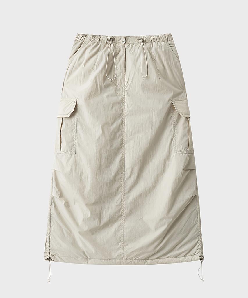 Noir For Woman Padded Parachute Skirt (Cream)