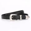 Womens Genuine Leather Belt With Zinc Alloy Buckle 2.4cm Wide Adjustable 100/110cm Casual Office Chic Outfits