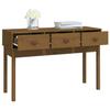 Console Table Honey Brown 114 X 40 X 75 Cm Solid Pine Wood