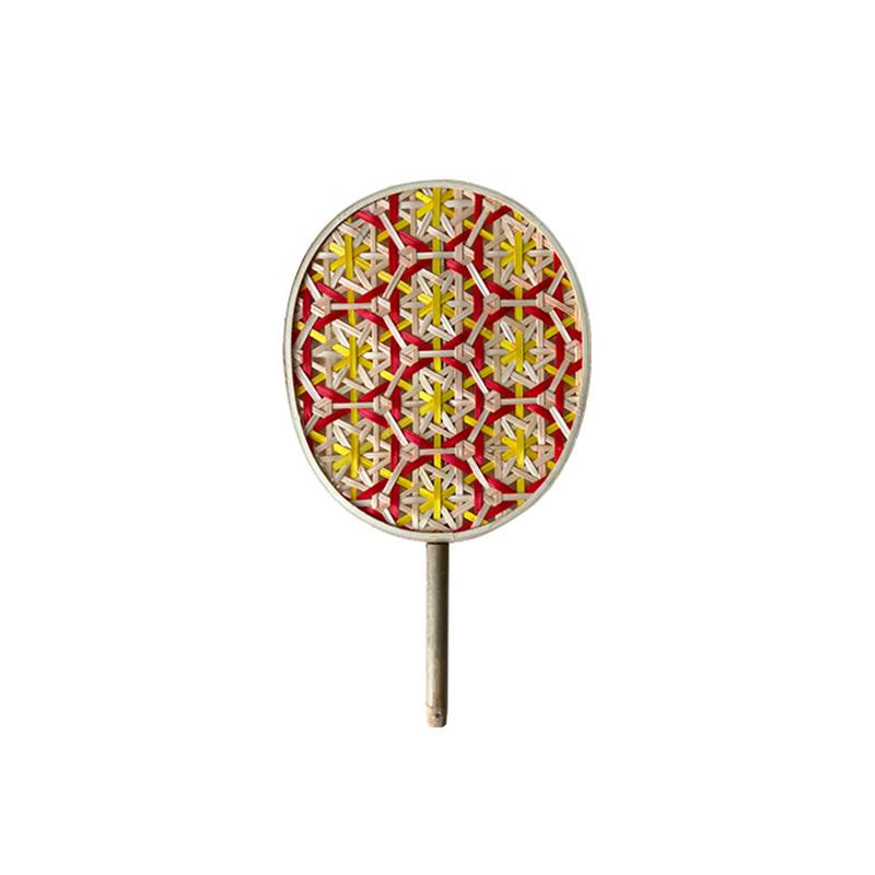 

1 шт. бамбуковый плетеный веер, ремесла, плетеный веер, украшение для дома, красочный плетеный веер, этнический плетеный веер, летний ручной веер, древний 30X27 см