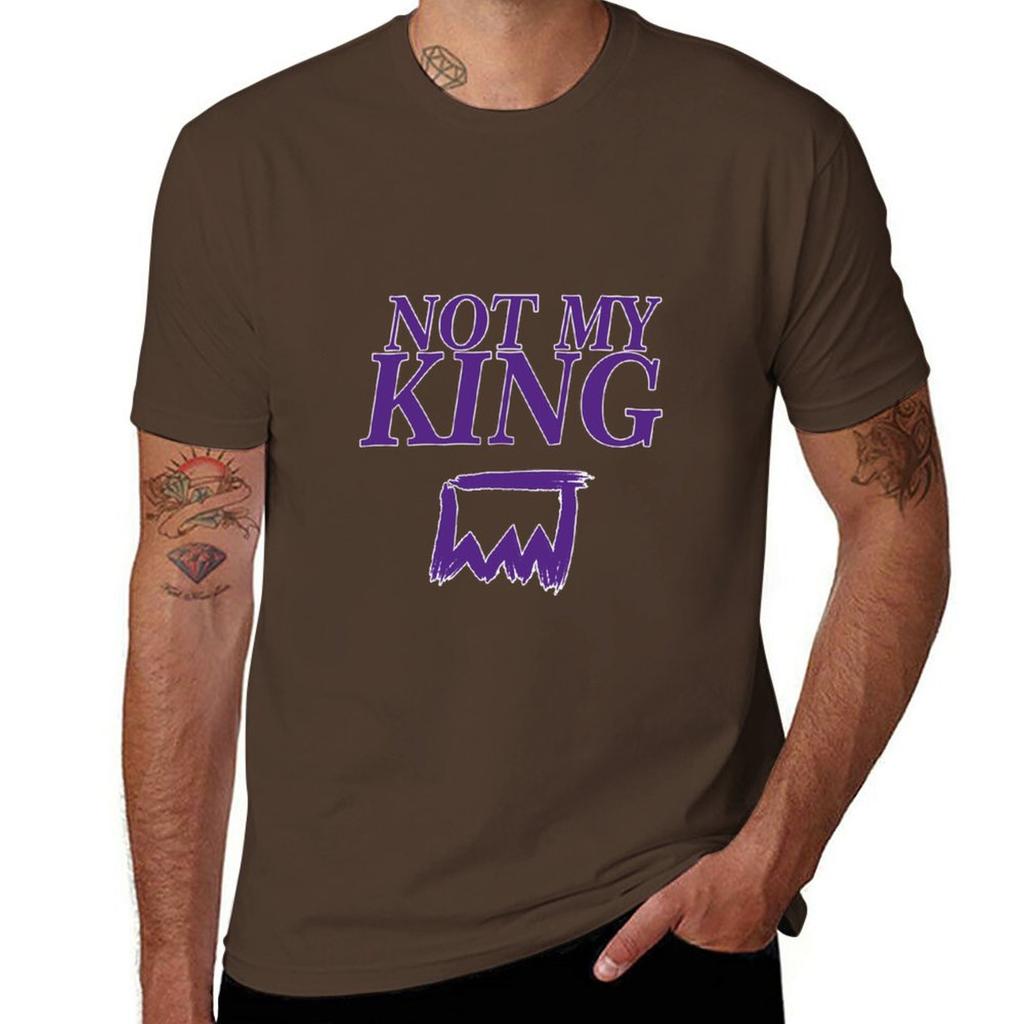 Not My king TShirt korean fashion summer tops mens clothes