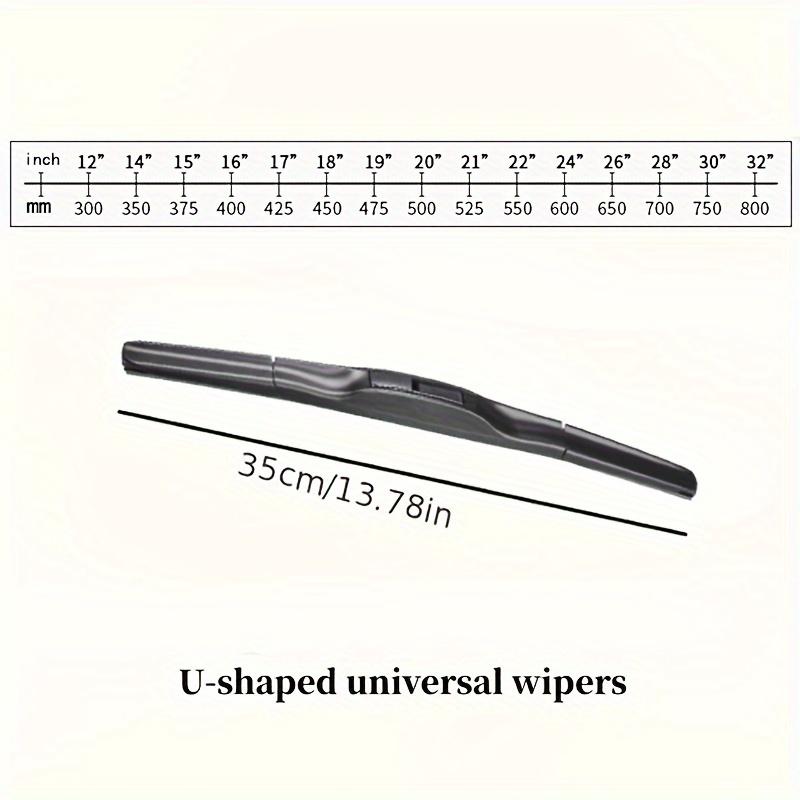 Ștergător Auto în Trei Etape Universal Silențios Durabil de Înaltă Calitate Multi Dimensiune Parbriz Ștergător Delicat de Cauciuc Piese Auto 1 buc