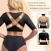 Damen Armformer Halbarm Rückenstütze Unterwäsche Push-Up Unterbrust-Top Schulter Schlankheits-Shapewear Kompressions-Bodyformer