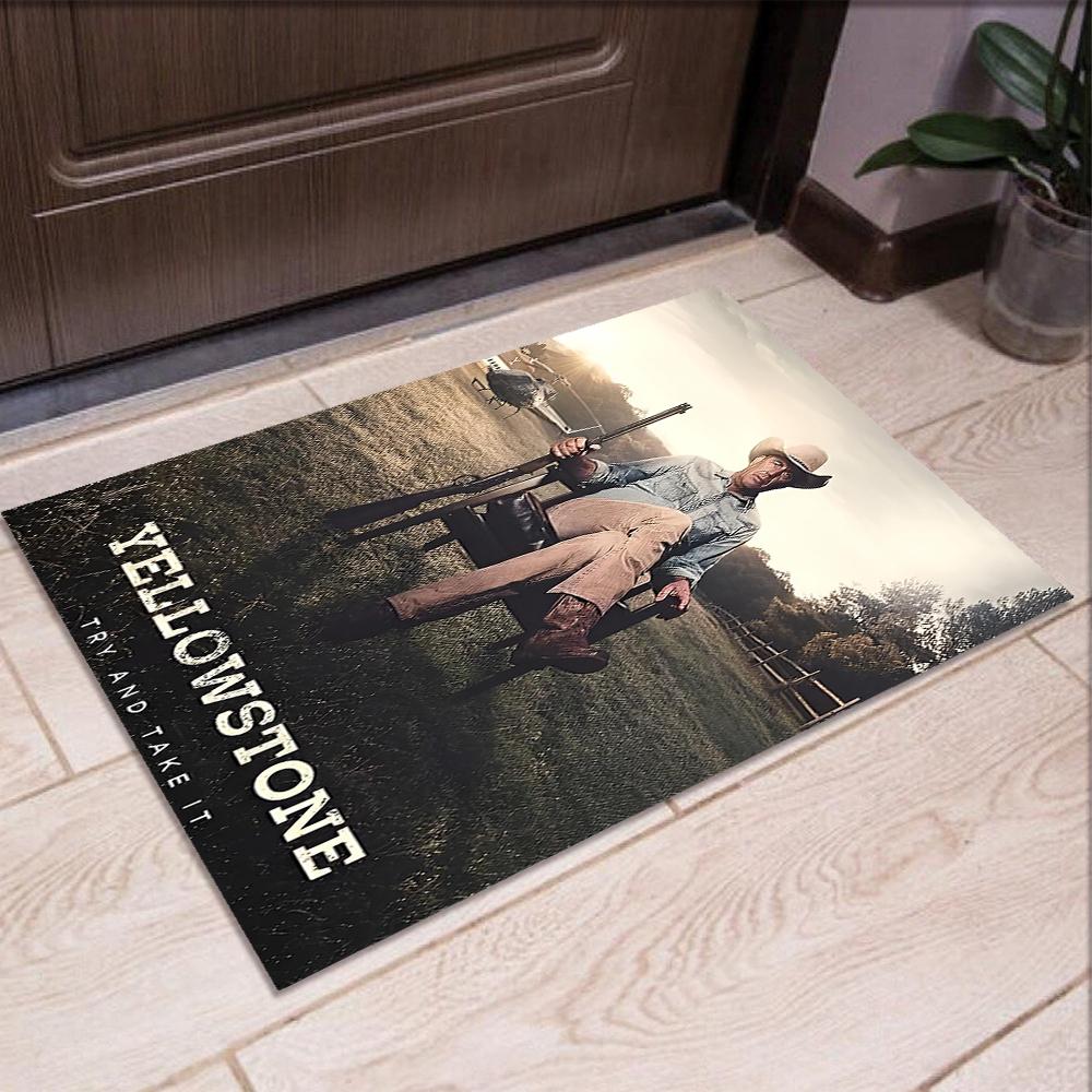 Yellowstone Printed Carpet Rug for Office Chair Living Room Bedroom Kitchen Room Decor Gifts