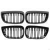 1 Pair Front Kidney Grille Mesh Grill Fit for of series E81 2004-07 51137127227 51137077129