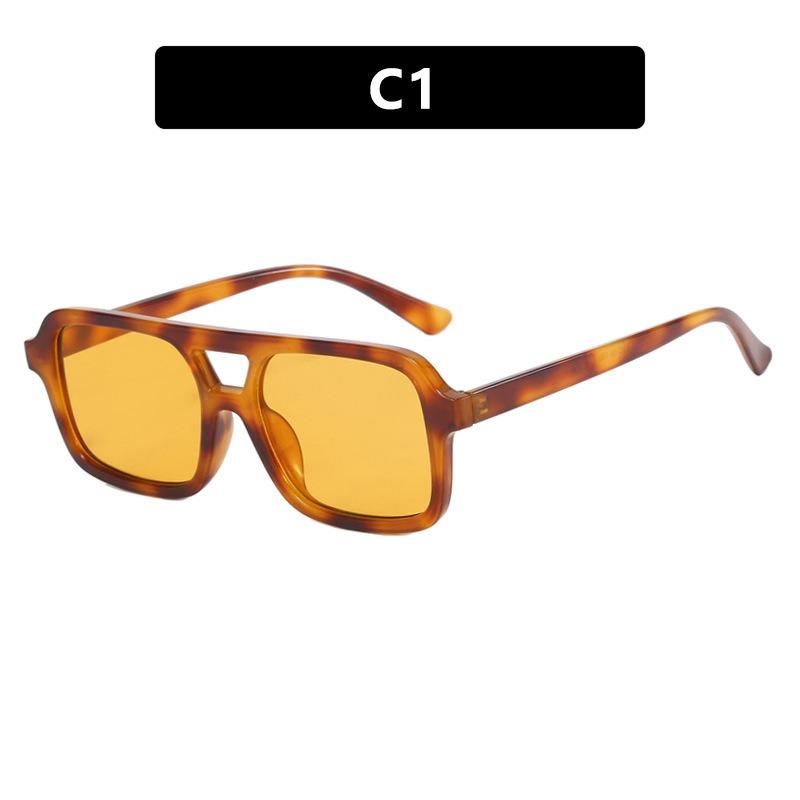 

Vintage Classic Pilot Sunglasses Women Men Retro Colorful Brand Double Girder Sun Glasses Outdoor Driving Glasses C1