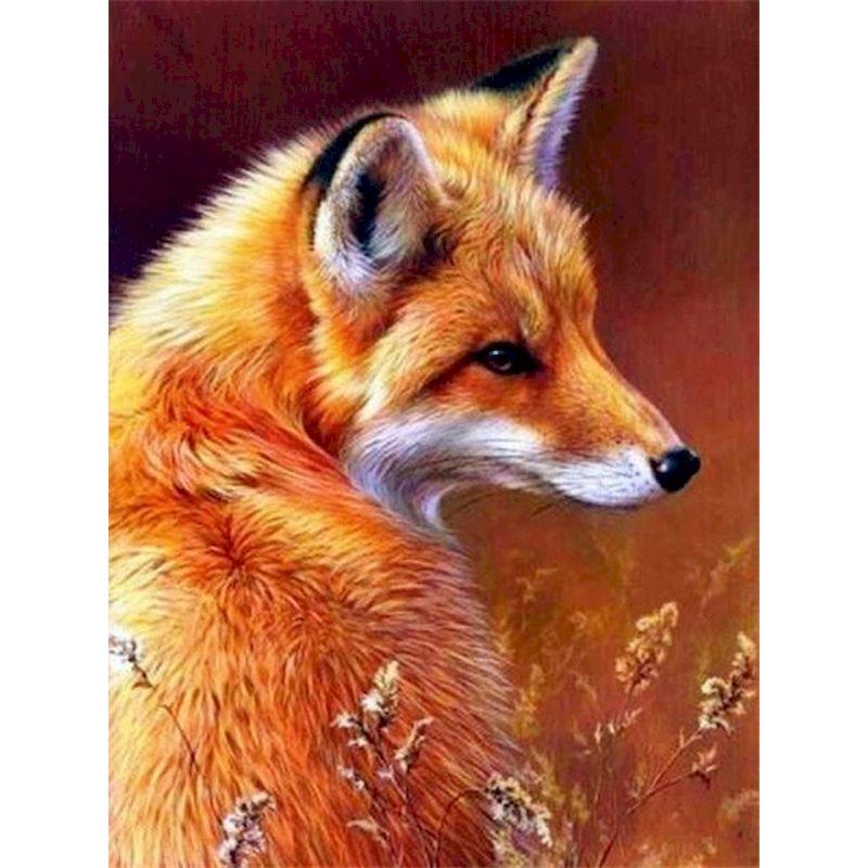 Full Diamond Mosaic Handmade Fox Pictures Diamond Embroidery 5D Animal Painting Crafts Wall Decor