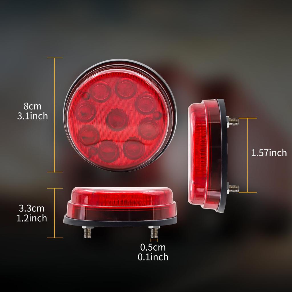Ygmylandbb LED Truck Side Marker Lamp Shoulder Light Car Width Light 24V 9