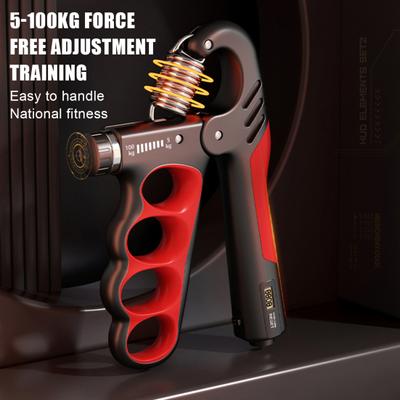 Hand Grip Strength Trainer Countable 5-100KG Adjustable Men Women Electronic Forearm Exerciser Muscle Strengthener Developer Fitness Equipment