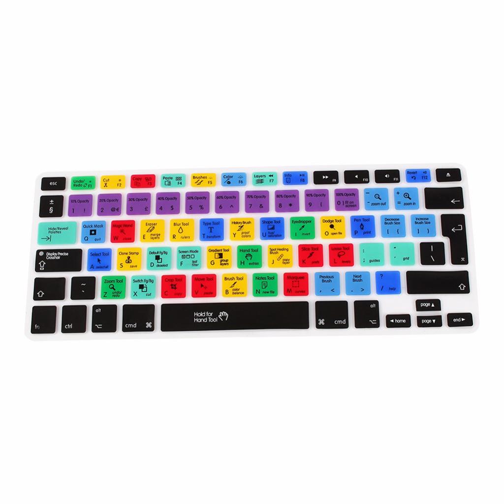 Keyboard Skin Hot Keys Keyboard Cover for 13"A1466 A1369 A1278 A1425