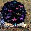 1pc Stars Galaxy Automatic Open/Close Umbrella Compact Folding Umbrella with 8-Rib Shaft for Women/Men, Elegant Birthday1129S