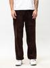 Jigga Wear Teddy Simple Crown XL Men's Dark Brown Sherpa Baggy Sweatpants