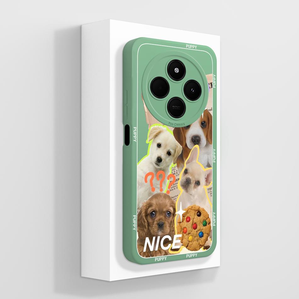 Per Custodia Telefono POCO C75 Carino Cuore Gatto Morbido Silicone Liquido Cover Posteriore Per Xiaomi Poco C 75 Protezione Completa Anti Caduta Funda Capa
