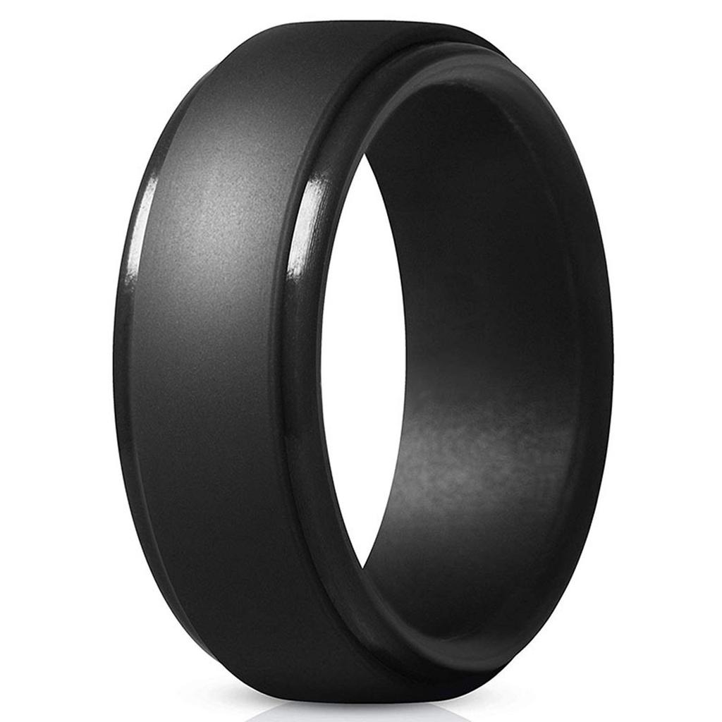 Personality  Silicone Soft Men's Double Wedding Rings Ring Jewelry Gift