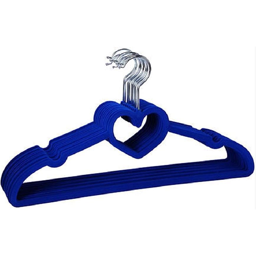 JYCCH Velvet Hangers (50-Pack) -Non-Slip- Ultra Thin Space Saving-Strong Hook Heart Shaped-Flocking Clothes Hangers for Abaya, Coats, Pants,Wine red