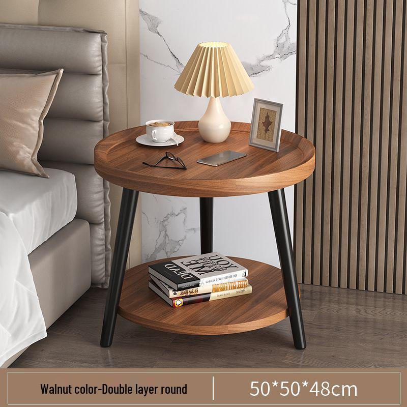 Double-Layer Floor Storage Rack: Perfect for Kitchen, Living Room, Bedroom, Coffee Table, or Bedside; Easy Installation