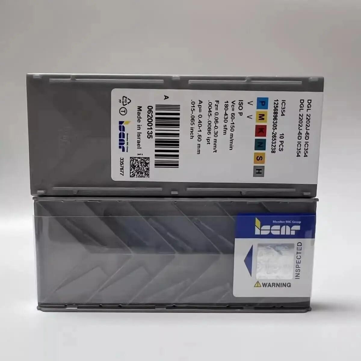 

ISCAR / DGL2202J-6D IC354 /Industrial indexable Carbide Inserts 10 PCS