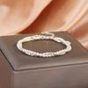 Broken Silver Bracelet Women'S Light Luxury Niche Design High-End Sense Beaded Adjustable Women'S Double-Layer Exquisite Jewelry