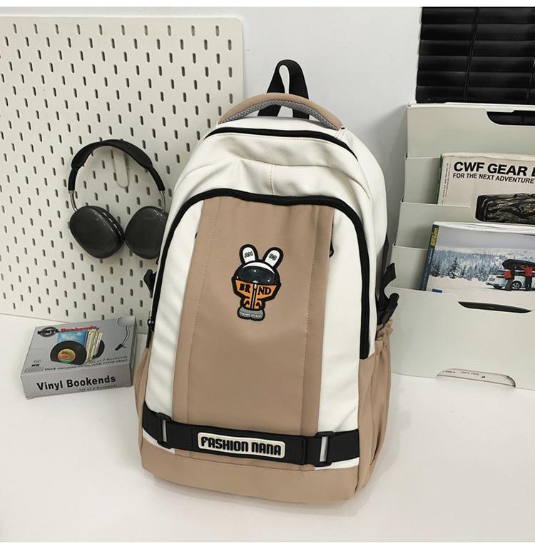 Fashion new fashion bag trendy cool cartoon couple casual backpack street versatile college student schoolbag