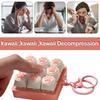 9 Keys Keyboard Key Toy Cat Paws Finger Button Stress Relief Toys Mechanical Keyboard Keycaps Keychain Office Decompression Calm