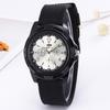 Unisex Nylon Canvas Military Watch with Luminous Hands, Quartz Movement – Ideal for Students and Outdoor Activities.