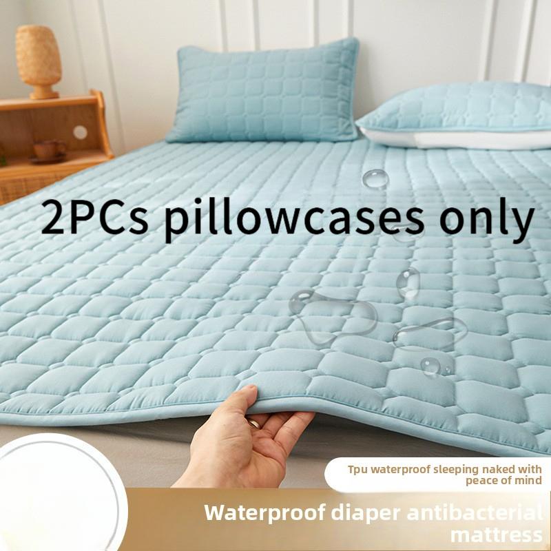 Waterproof Urine Barrier Quilted Mattress Pad for Home Bedroom Dormitory Soft Cushion Bed Protector Non-Slip Mat