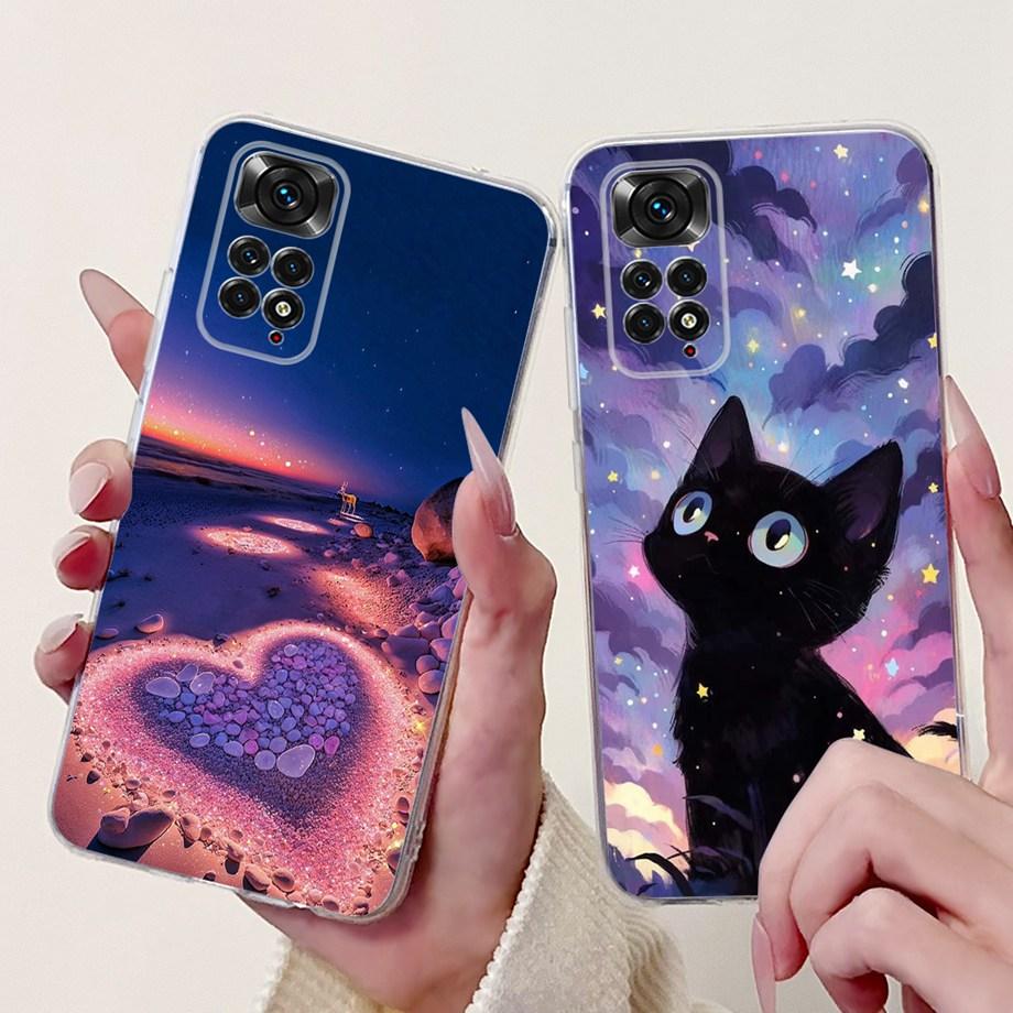 Funda For Xiaomi Redmi Note 11 Pro Note 12 Pro 4G Case Note11 11S Soft Silicone Bumper Goth Cool Dragon Tiger Cartoon Back Cover