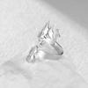 Phoenix Open Ring Elegant Golden Phoenix Adjustable Ring Symbol of Rebirth Ring Stainless Steel Bird Statement Ring for Women