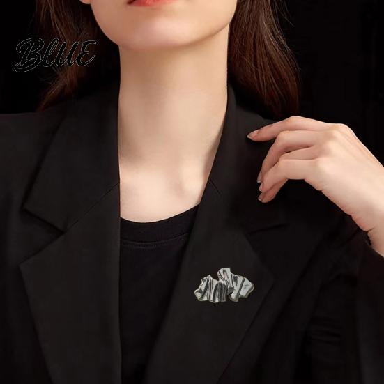 Scarf Clip Brooch Clasps Irregular Shape Multi-Layer Plating Pin Clasp