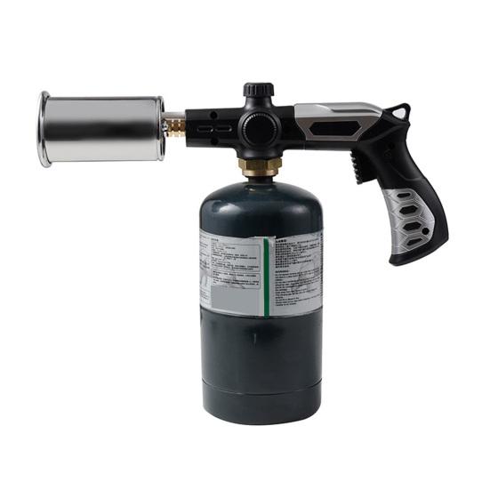 Outdoor Propane Torch Adjustable Flame Torch Safety Lock Igniter for BBQ Charcoal & Weed Burning (Tank Not Included)