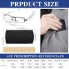 8 Pack Foldable Reading Glasses Blue Light Blocking Glasses Magnetic Case Pocket Wallet Spring Hinge Readers