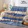 Retro Folk Mountain Forest Printed Blanket Suitable for Sofas Beds Offices Travel Camping Chairs Warm Plush Blanket