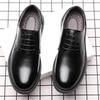 Men'S Black Leather Shoes Office/Casual Shoes JZ 6196-102