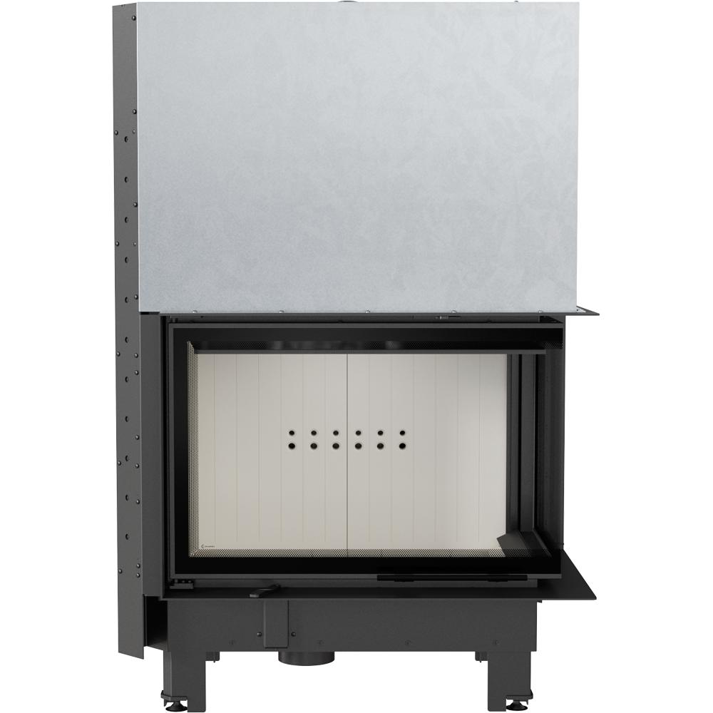Steel fireplace KRATKI MBA right 17 kW Ø 200 Lift-up