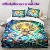 Hedgehog Sonic Printed Anime Duvet Cover,3pcs Cartoon Style Bedding Set,Cool Home Textile Comforter Cover for Room Decor_LIAN